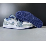 Washed CZ8455-100 Jordan Denim 1 Low Air 0604